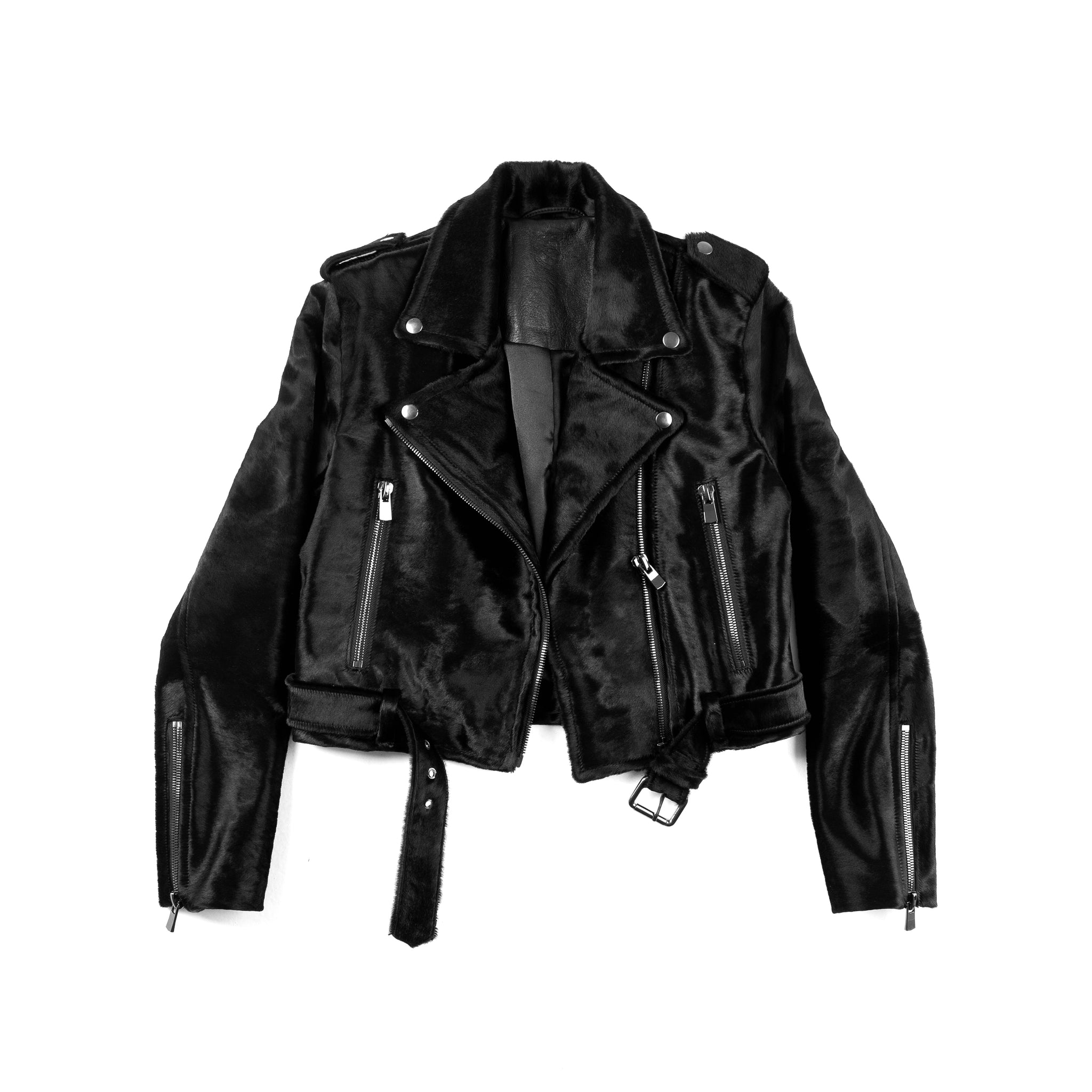 ★BADBLOOD★ Scard Racer Jacket Washed Black w-jkt24-004 RTA Red Light District Faux Leather Shirt Jacket | Saks